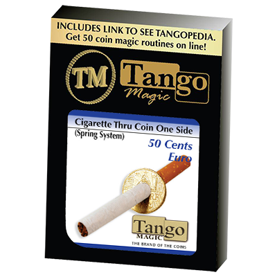 Cigarette Through, 50 Cent Euro, One Sided E0009 by Tango Magic