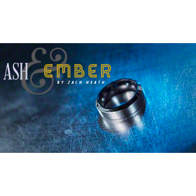 Ash and Ember Silver Beveled Size 10, 2 Rings by Zach Heath