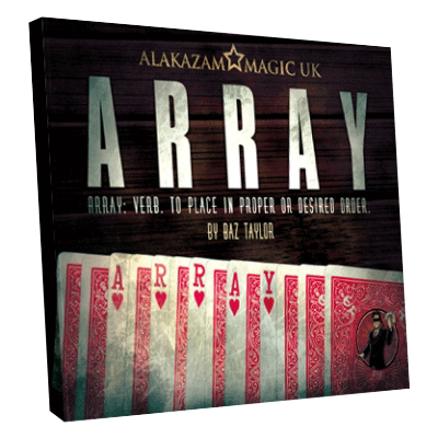 Array, Gimmick and DVD by Baz Taylor and Alakazam Magic