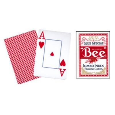 Cards Bee Poker Jumbo Index, Red