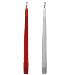 Color Changing and Vanishing Candles, Red to White