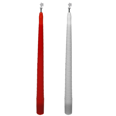 Color Changing and Vanishing Candles, Red to White