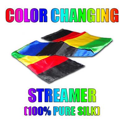 Color Changing Streamer 100% Silk by Vincenzo DiFatta