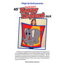 Happy Elephant Silk, 45 inch by David Ginn and Goshman