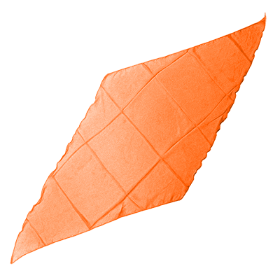 Diamond Cut Silk 36 inch, ORANGE by Gosh