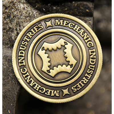 Half Dollar Coin, Bronze by Mechanic Industries