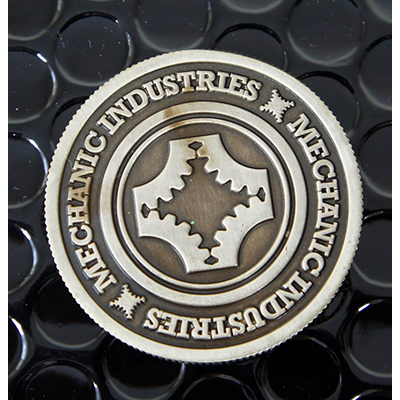 Half Dollar Coin, Gun Metal Grey by Mechanic Industries