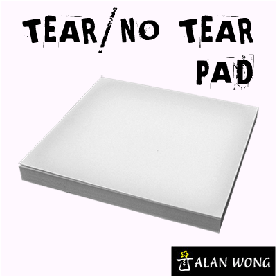 No Tear Pad, Small, 3.5 X 3.5, Tear/No Tear Alternating by Alan Wong