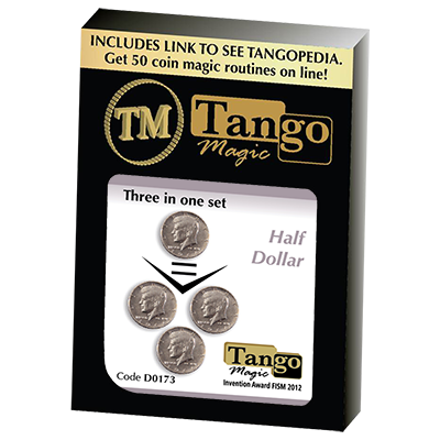 Three in One, Half Dollar Set, D0173 by Tango Magic