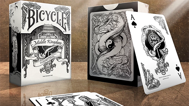 Bicycle Middle Kingdom, White Playing Cards Printed by US Card Magic Co