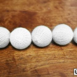 Crochet 5 Ball combo Set, 1 inch /White by Mr. Magic