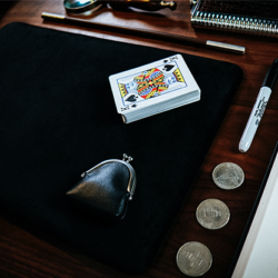 Suede Leather Small Pad, Black by TCC