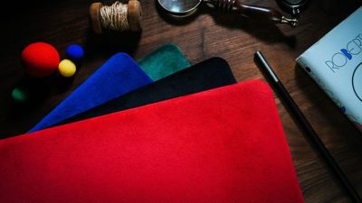 Suede Leather Large Pad, Red by TCC - Image 3