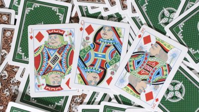 Limited Edition Late 19th Century Vanity Creature, Red Playing Cards - Image 5