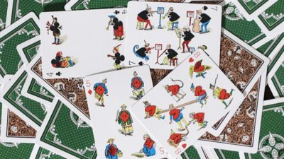 Limited Edition Late 19th Century Vanity Creature, Red Playing Cards - Image 6