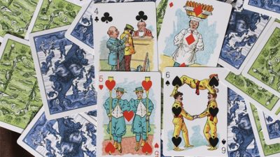 Limited Edition Hustling Joe, Frog Back Green Box Playing Cards - Image 2