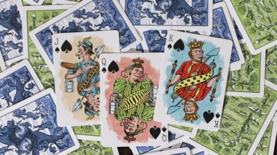 Limited Edition Hustling Joe, Frog Back Green Box Playing Cards - Image 4
