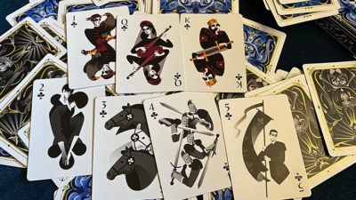 5th Kingdom Semi-Transformation, Player Edition Gilded Blue 2 Way Playing Cards - Image 5