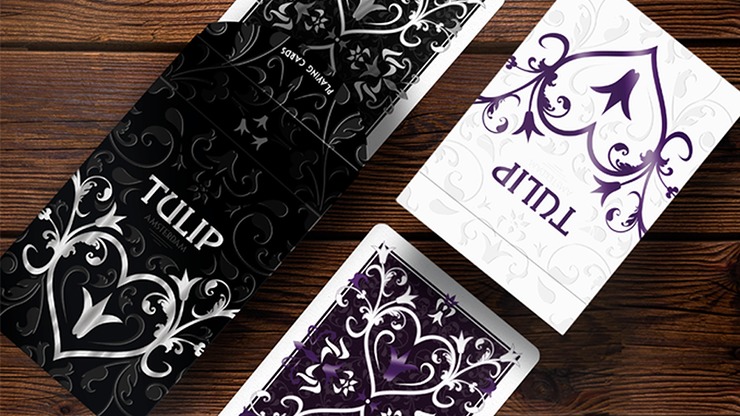 Tulip Dark Blue Playing Cards Poker Size Deck USPCC Custom Limited Edition New 