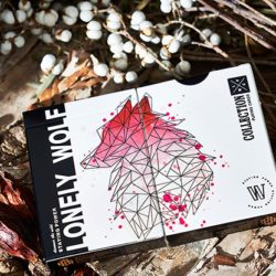 Lonely Wolf, PINK Playing Cards by Bocopo