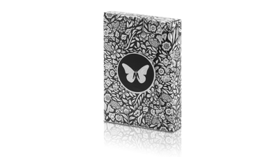 Limited Edition Butterfly Playing Cards Marked, Black and White by Ondrej Psenicka