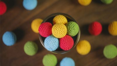 Crochet Ball Set, Green by TCC - Image 2