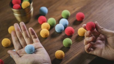 Crochet Ball Set, Green by TCC - Image 3