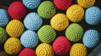Crochet Ball Set, Green by TCC - Image 5