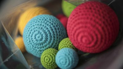 Final Load Crochet Ball, Red by TCC - Image 3