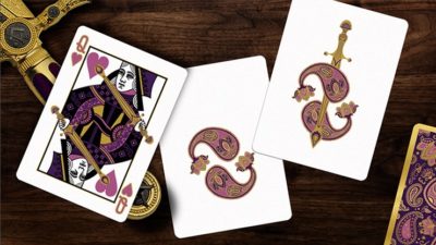 Collector's Paisley Royals Purple, Numbered Seals Playing Cards by Dutch Card House Company - Image 5