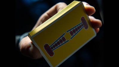 Gilded Vintage Feel Jerry's Nuggets, Yellow Playing Cards