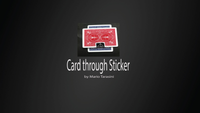 Card through Sticker by Mario Tarasini video (Download)