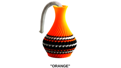 The American Prayer Vase Genie Bottle ORANGE by Big Guys Magic - Image 2