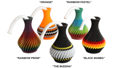 The American Prayer Vase Genie Bottle ORANGE by Big Guys Magic - Image 6