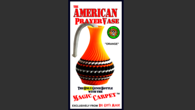 The American Prayer Vase Genie Bottle ORANGE by Big Guys Magic