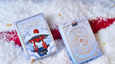 Solokid Sakura, Blue Playing Cards by BOCOPO