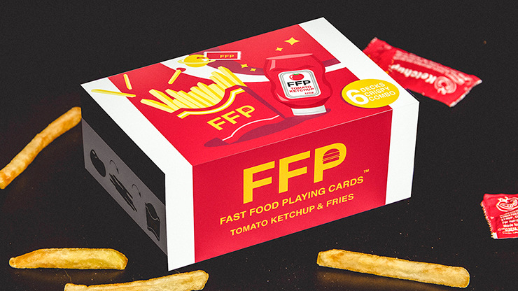 Ketchup and Fries Combo, 1/2 Brick Playing Cards by Fast Food Playing Cards