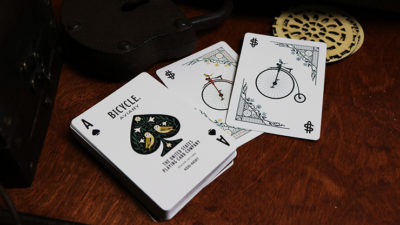 Bicycle Aviary, Orange Playing Cards - Image 3