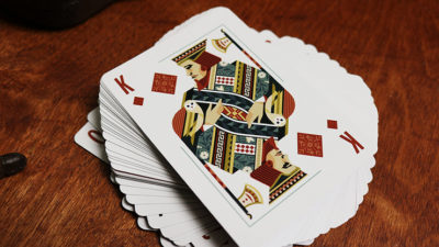 Bicycle Aviary, Orange Playing Cards - Image 6