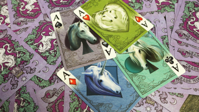 Anne Stokes Unicorns, Purple Cards by USPCC - Image 5