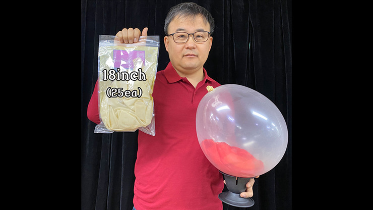Inside of balloon support + 18 inch balloons for balloon piercing 25 pieces by JL Magic