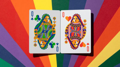 DKNG Rainbow Wheels, Orange Playing Cards by Art of Play - Image 2