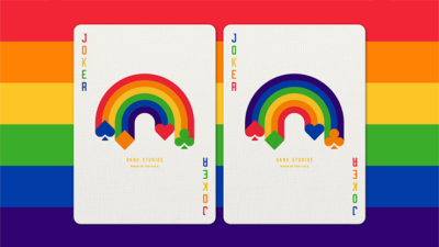 DKNG Rainbow Wheels, Orange Playing Cards by Art of Play - Image 3