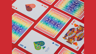 DKNG Rainbow Wheels, Orange Playing Cards by Art of Play - Image 4
