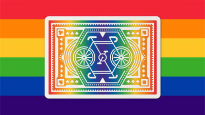 DKNG Rainbow Wheels, Orange Playing Cards by Art of Play - Image 5