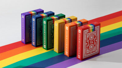 DKNG Rainbow Wheels, Orange Playing Cards by Art of Play