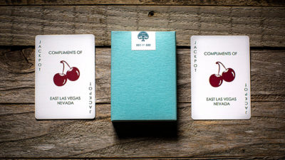 Cherry Casino House Deck, Tropicana Teal Playing Cards by Pure Imagination Projects - Image 2