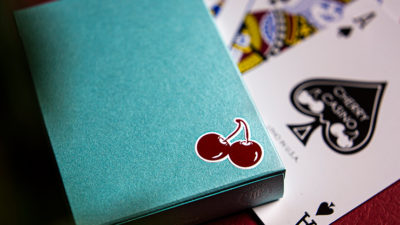 Cherry Casino House Deck, Tropicana Teal Playing Cards by Pure Imagination Projects - Image 6