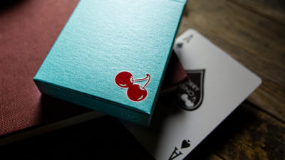 Cherry Casino House Deck, Tropicana Teal Playing Cards by Pure Imagination Projects