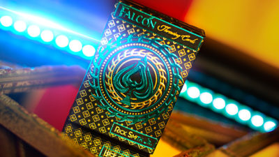 Aqua Falcon Throwing Cards, Foil by Rick Smith Jr. and De'vo